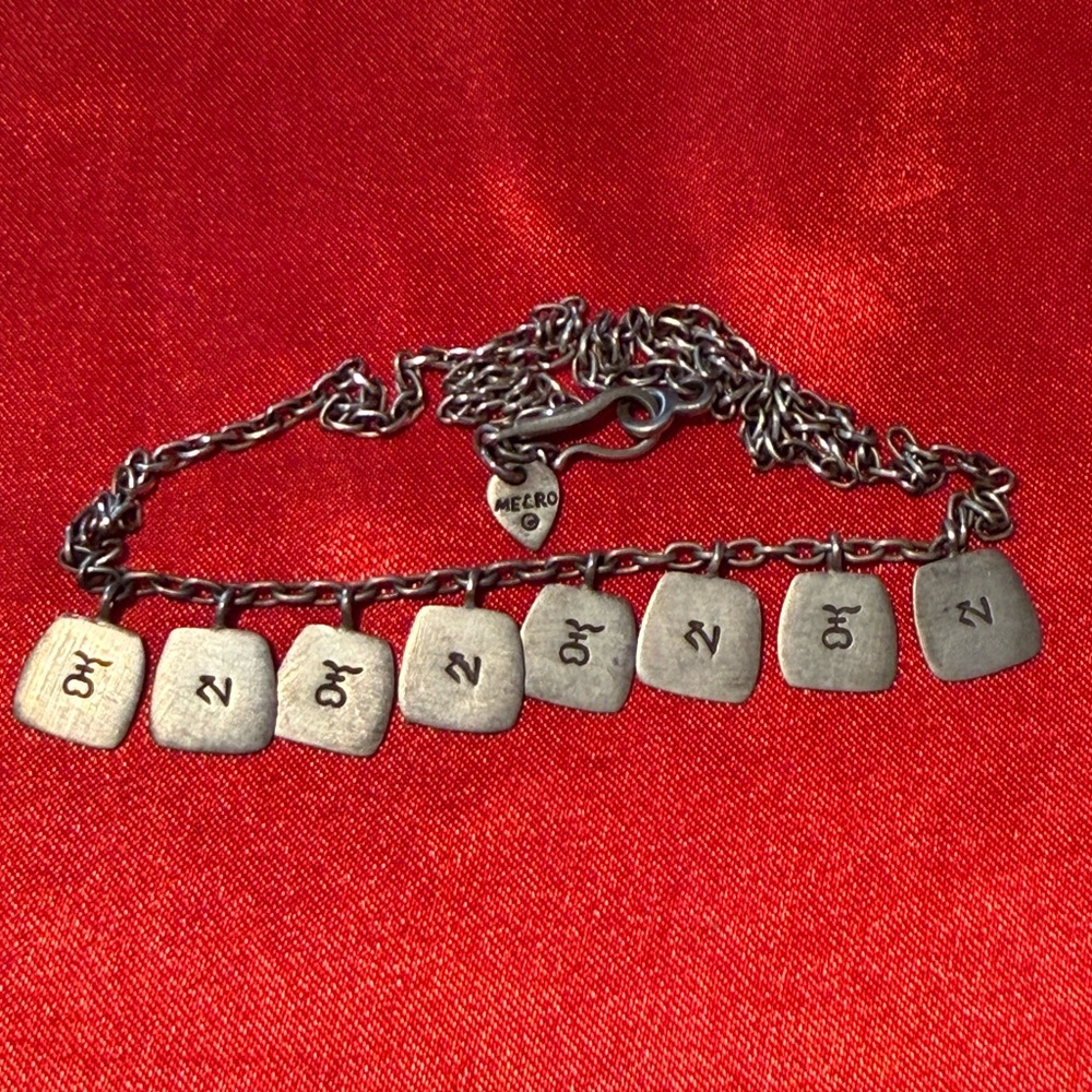 WOW POSHMARK - Authentic Me&Ro Sterling Silver 8 Charms Pendant Necklace